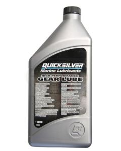 Quicksilver giver olie Høj-viskositet 80w / 90 (1,0L Høj ydelse Gear til lavere enhed erstatter org.no: 92-858064QB1