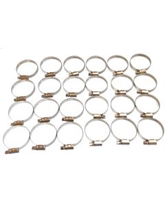 25stk. Pakke, fra 32 til 50 mm (9 mm bred) MURRAY Klemmer rustfrit stål type AISI 316 W5