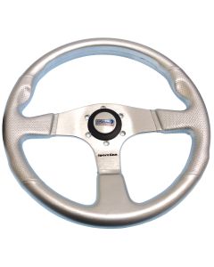Steering sølv, lavet i aluminium og PVC